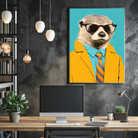 Stylish Meerkat Pop Culture Art Poster PosterGoat