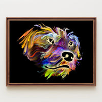 Stylized Canine Companionship Art in Animal Poster PosterGoat