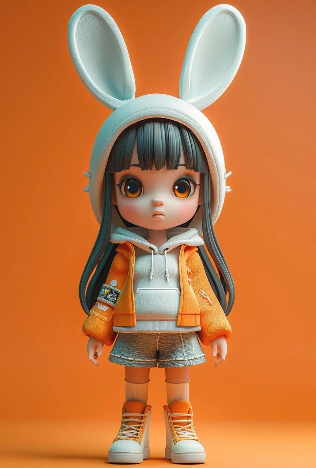 Stylized Character Hoodie Art Print - Pop Culture Poster PosterGoat