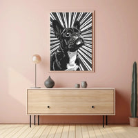 Stylized French Bulldog Pop Art Animal Poster PosterGoat