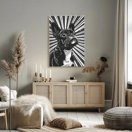 Stylized French Bulldog Pop Art Animal Poster PosterGoat
