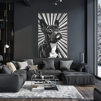 Stylized French Bulldog Pop Art Animal Poster PosterGoat