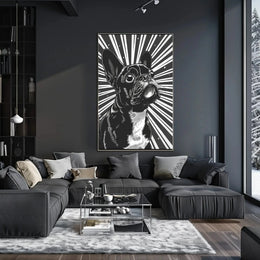 Stylized French Bulldog Pop Art Animal Poster PosterGoat