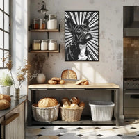 Stylized French Bulldog Pop Art Animal Poster PosterGoat