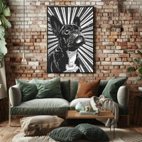 Stylized French Bulldog Pop Art Animal Poster PosterGoat