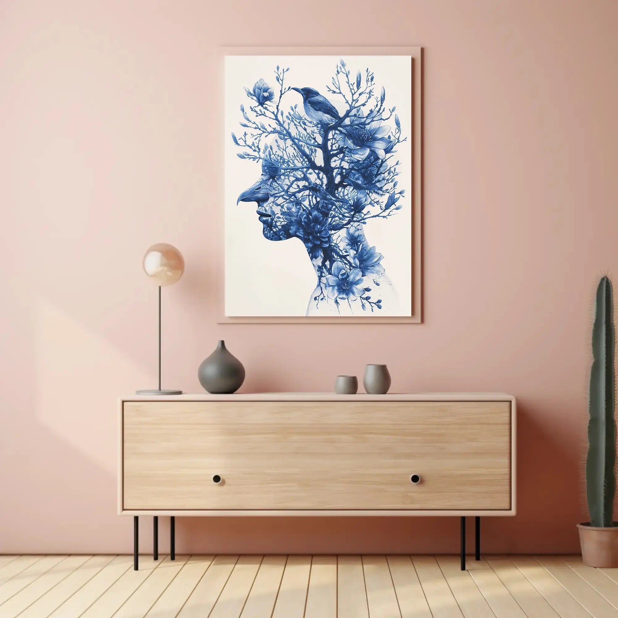 Stylized Human-Nature Silhouette: Abstract, Artistic, or Pop Culture Poster PosterGoat