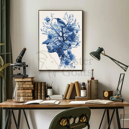 Stylized Human-Nature Silhouette: Abstract, Artistic, or Pop Culture Poster PosterGoat