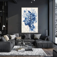 Stylized Human-Nature Silhouette: Abstract, Artistic, or Pop Culture Poster PosterGoat