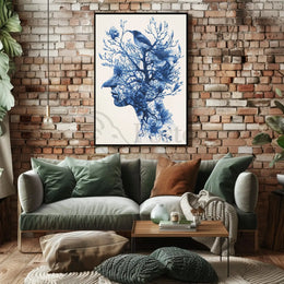 Stylized Human-Nature Silhouette: Abstract, Artistic, or Pop Culture Poster PosterGoat