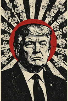 Stylized Leadership Portrait Retro Political or Propaganda Poster PosterGoat