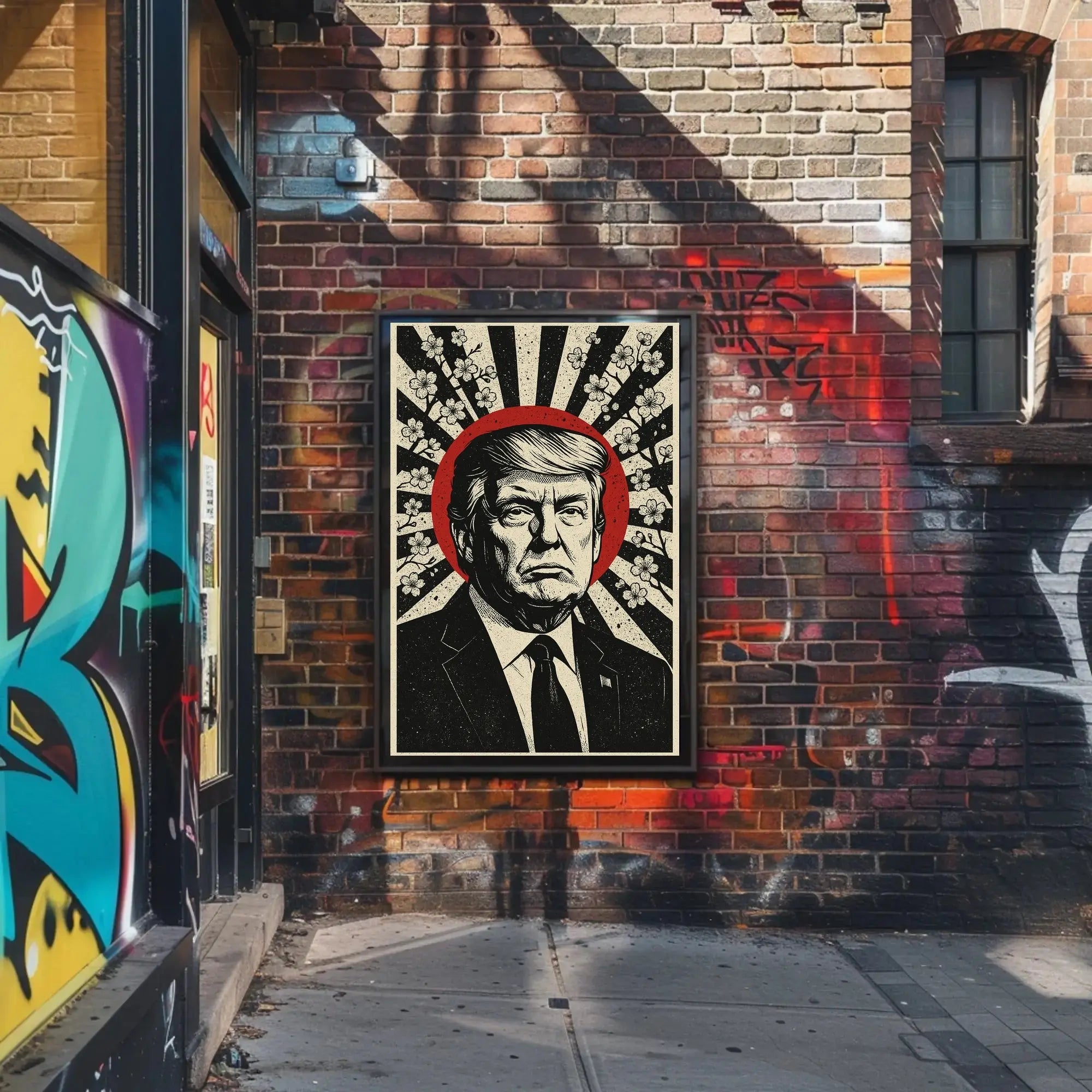 Stylized Leadership Portrait Retro Political or Propaganda Poster PosterGoat