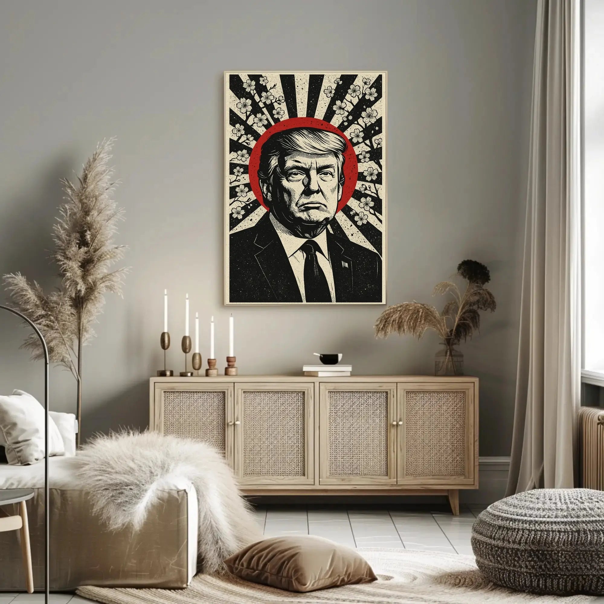 Stylized Leadership Portrait Retro Political or Propaganda Poster PosterGoat