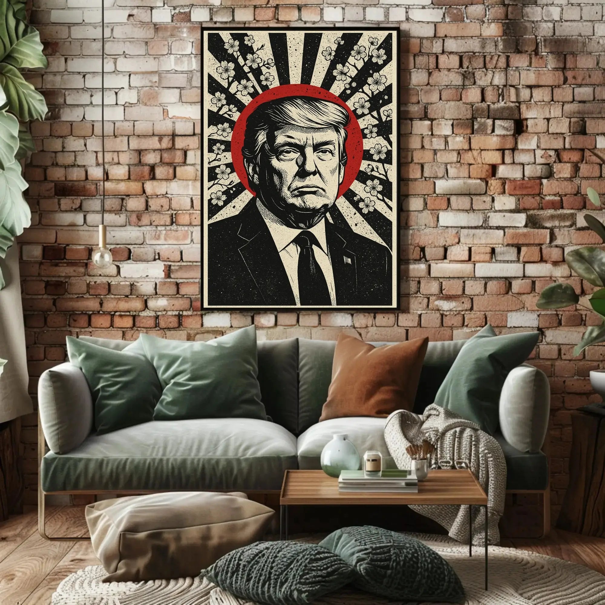 Stylized Leadership Portrait Retro Political or Propaganda Poster PosterGoat