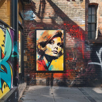 Stylized Mid-Century Woman Pop Art Poster PosterGoat