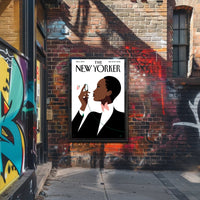 Stylized Person with Monocle Contemplation Cultural or Heritage Poster PosterGoat