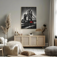 Stylized Vintage London Art Print Travel Poster PosterGoat