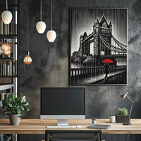 Stylized Vintage London Art Print Travel Poster PosterGoat