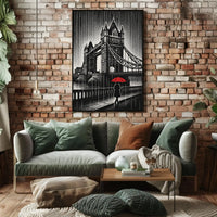 Stylized Vintage London Art Print Travel Poster PosterGoat