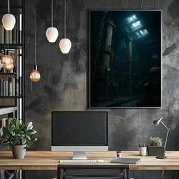 Submerged Industrial Depths Poster PosterGoat