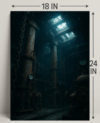 Submerged Industrial Depths Poster PosterGoat