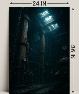 Submerged Industrial Depths Poster PosterGoat