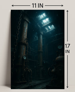 Submerged Industrial Depths Poster PosterGoat