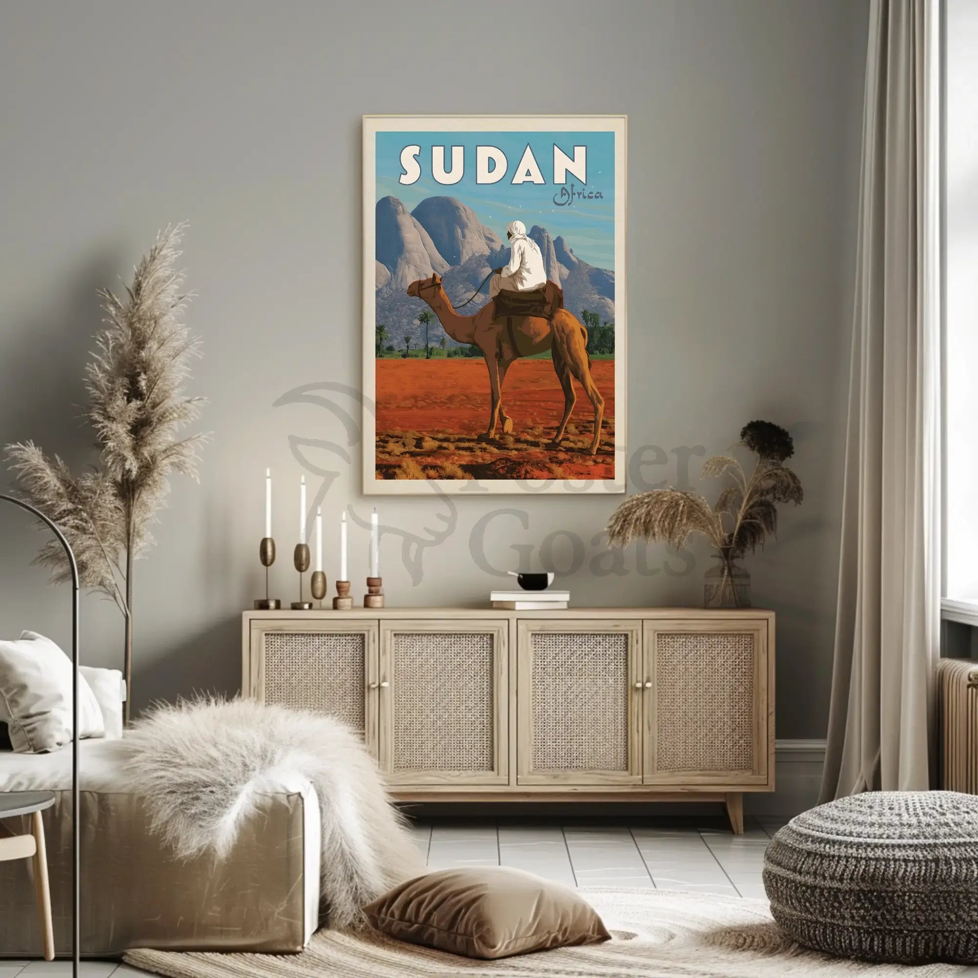 Sudan Adventure Vintage Travel Art Poster PosterGoat