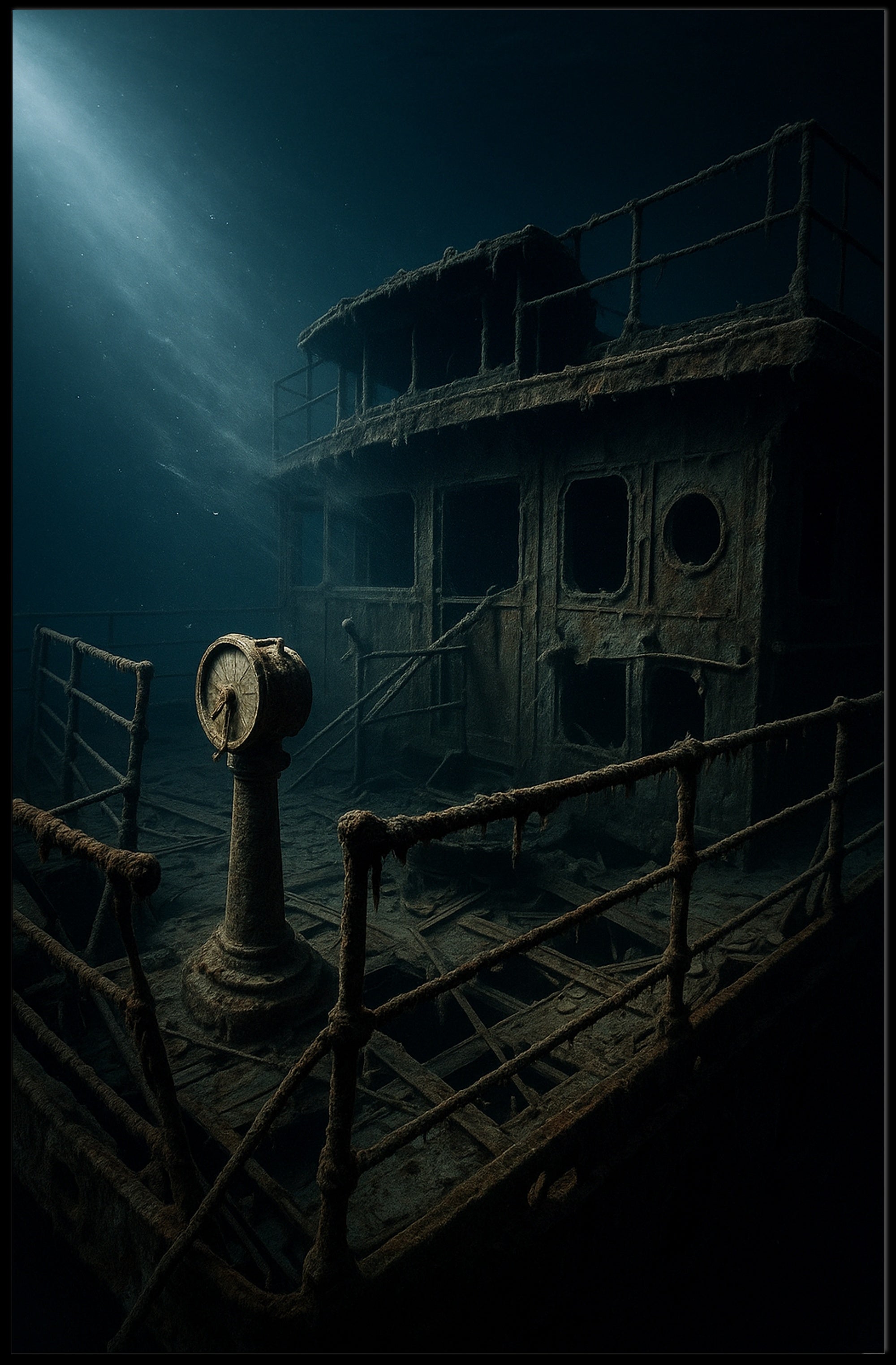 Sunken Vessel Mystery Poster PosterGoat