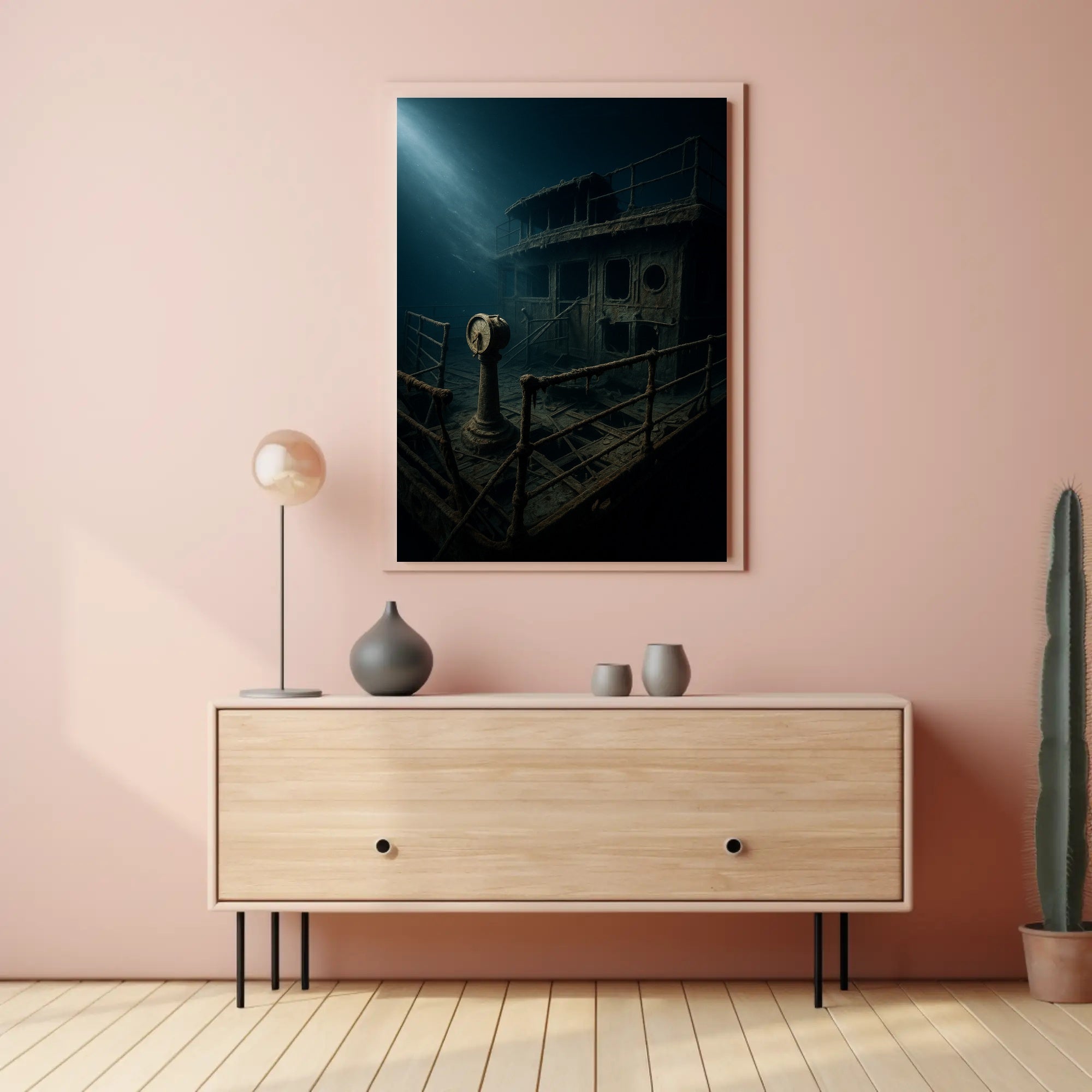 Sunken Vessel Mystery Poster PosterGoat