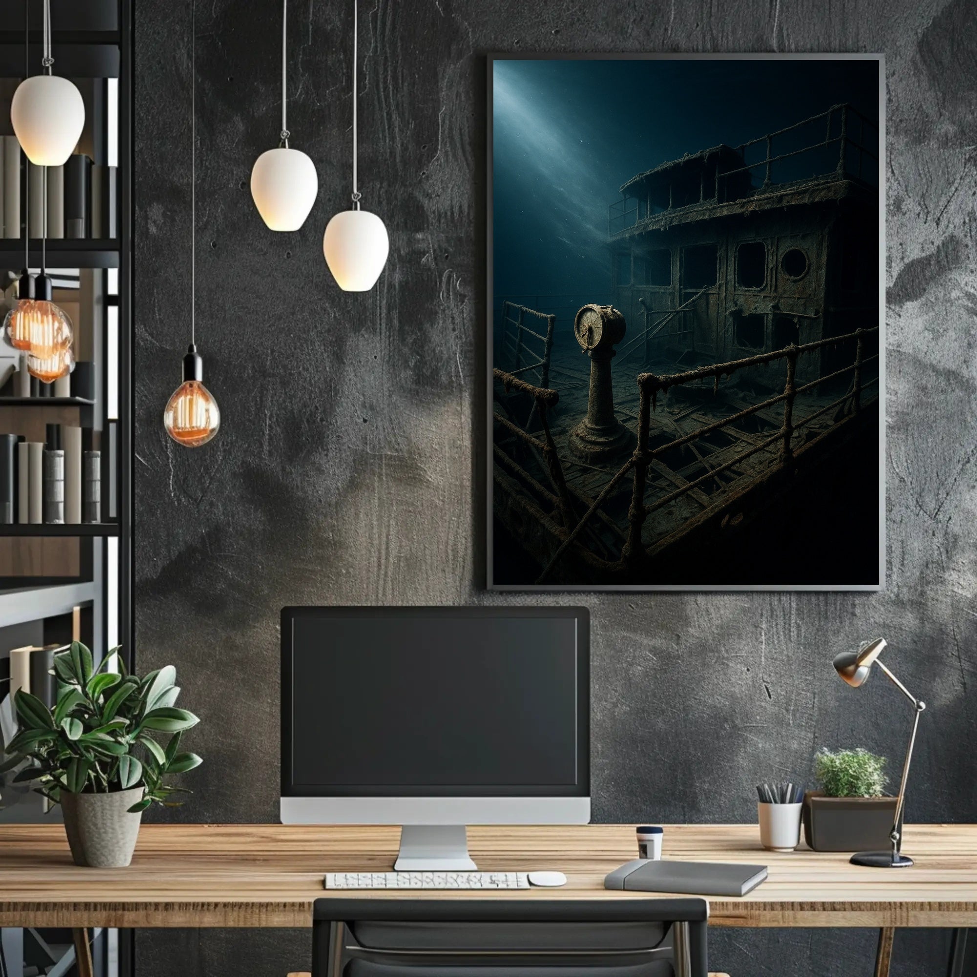 Sunken Vessel Mystery Poster PosterGoat