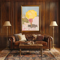 Sunny Beach Day Escape in Artistic Poster PosterGoat