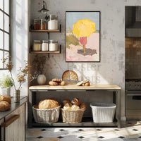 Sunny Beach Day Escape in Artistic Poster PosterGoat