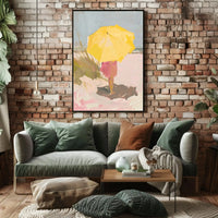 Sunny Beach Day Escape in Artistic Poster PosterGoat
