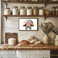 Sunrise Geometric Abstract Art Poster - Abstract or Artistic Poster PosterGoat