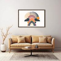 Sunrise Geometric Abstract Art Poster - Abstract or Artistic Poster PosterGoat