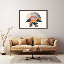 Sunrise Geometric Abstract Art Poster - Abstract or Artistic Poster PosterGoat