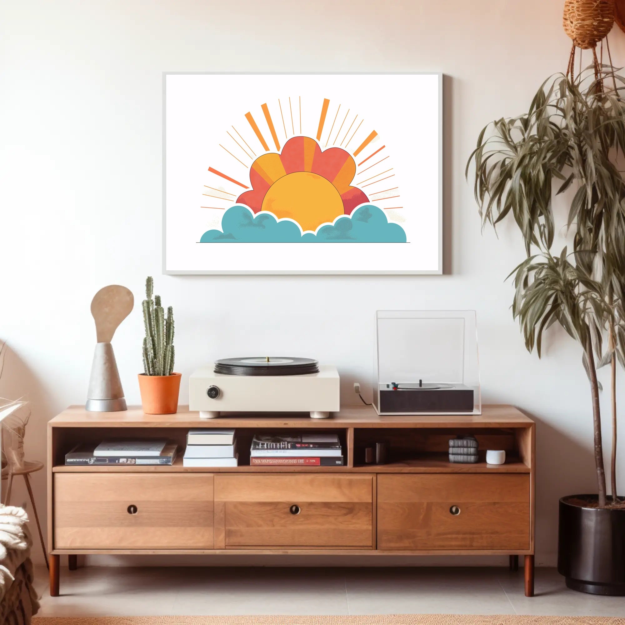 Sunrise Radiance: Inspirational Art Poster PosterGoat