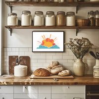 Sunrise Radiance: Inspirational Art Poster PosterGoat
