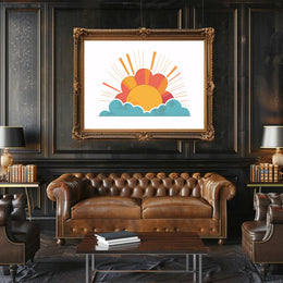 Sunrise Radiance: Inspirational Art Poster PosterGoat