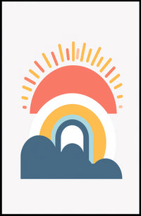 Sunrise Vibes: Minimalist Modern Art Print - Artistic Poster PosterGoat