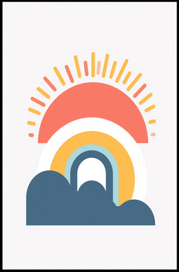 Sunrise Vibes: Minimalist Modern Art Print - Artistic Poster PosterGoat