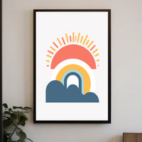 Sunrise Vibes: Minimalist Modern Art Print - Artistic Poster PosterGoat