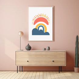 Sunrise Vibes: Minimalist Modern Art Print - Artistic Poster PosterGoat