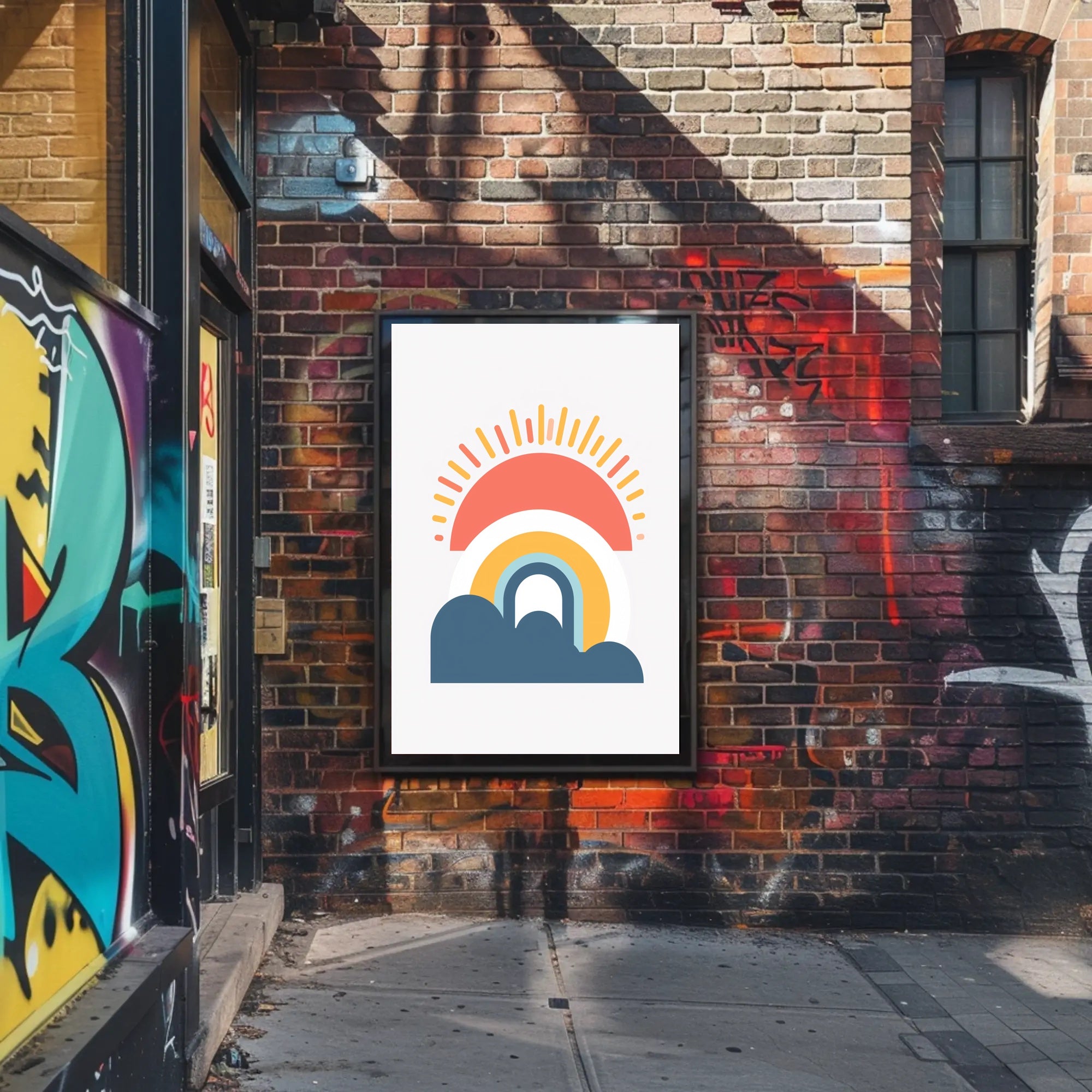 Sunrise Vibes: Minimalist Modern Art Print - Artistic Poster PosterGoat