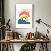 Sunrise Vibes: Minimalist Modern Art Print - Artistic Poster PosterGoat