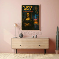 Sunset Mona Noir Thriller Retro Movie Pop Culture Poster PosterGoat