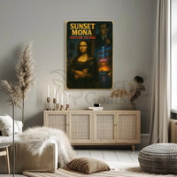 Sunset Mona Noir Thriller Retro Movie Pop Culture Poster PosterGoat