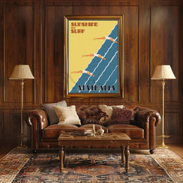 Sunshine and Surf: Vintage Australia Travel Poster PosterGoat