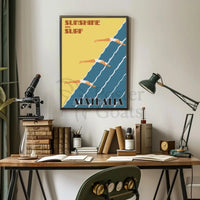 Sunshine and Surf: Vintage Australia Travel Poster PosterGoat