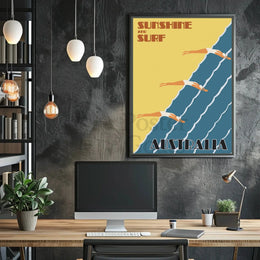 Sunshine and Surf: Vintage Australia Travel Poster PosterGoat